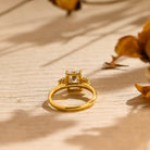 Unique Cluster Engagement Ring