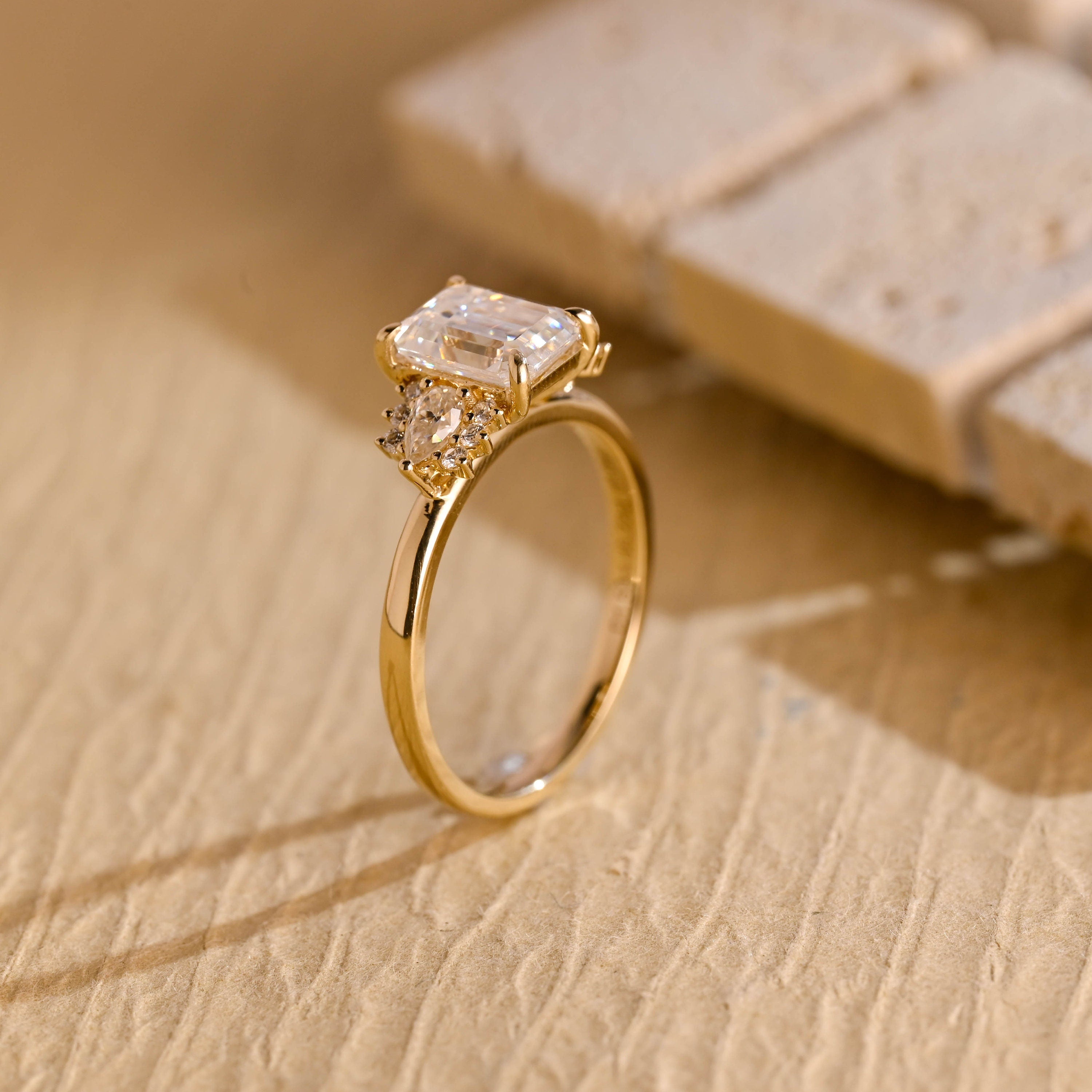 Cluster Moissanite Ring