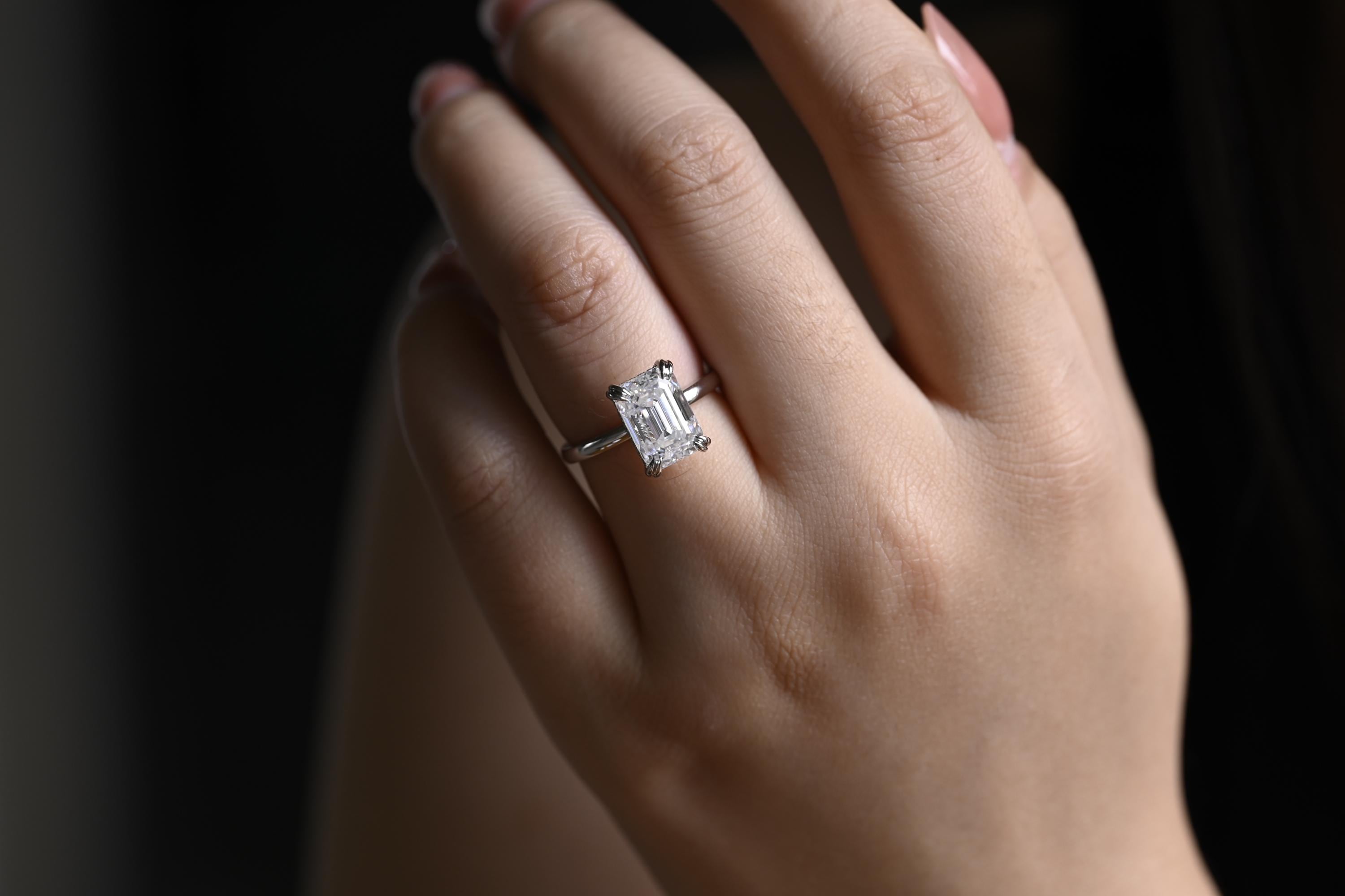 Emerald Cut Engagement Ring