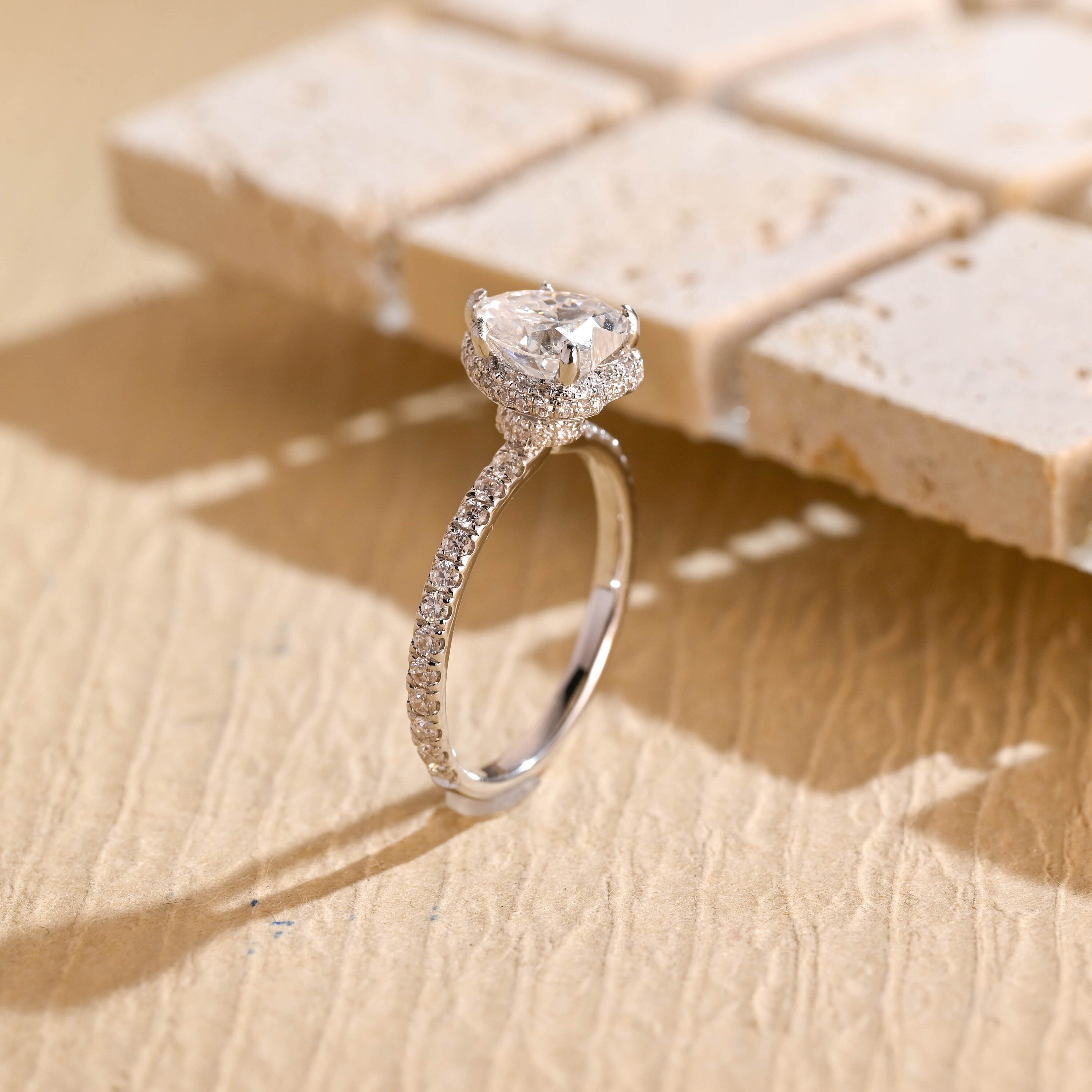 Heart Moissanite Ring