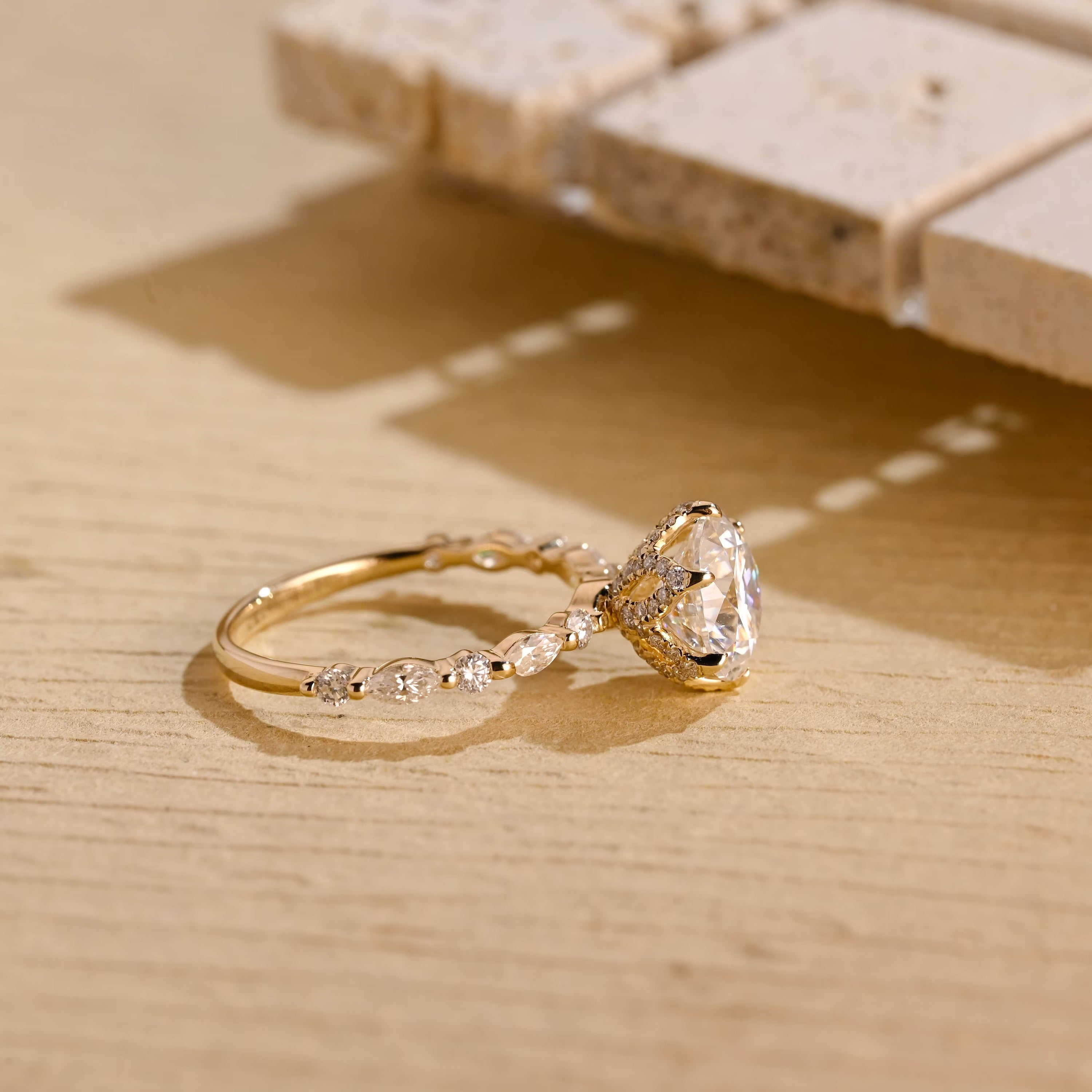 Buy Round Pavé Engagement Ring