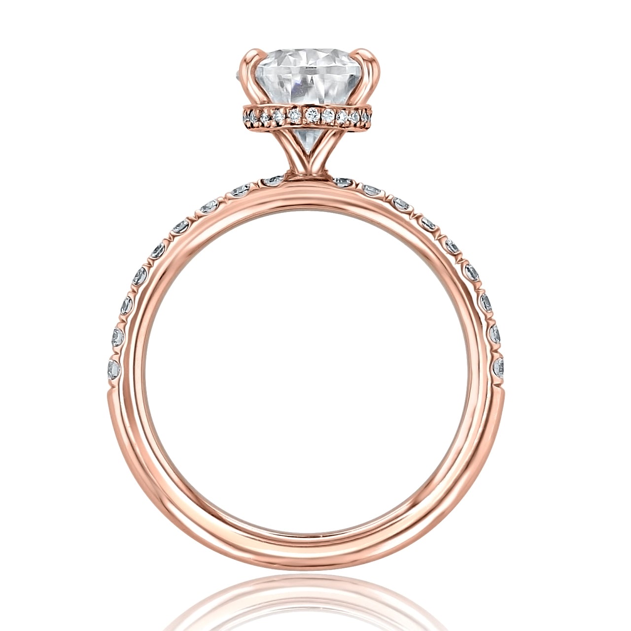 Moissanite Engagement Ring for Her
