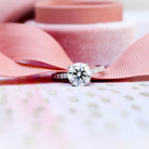 Round Cut Moissanite Ring