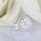 Round Cut Moissanite Ring