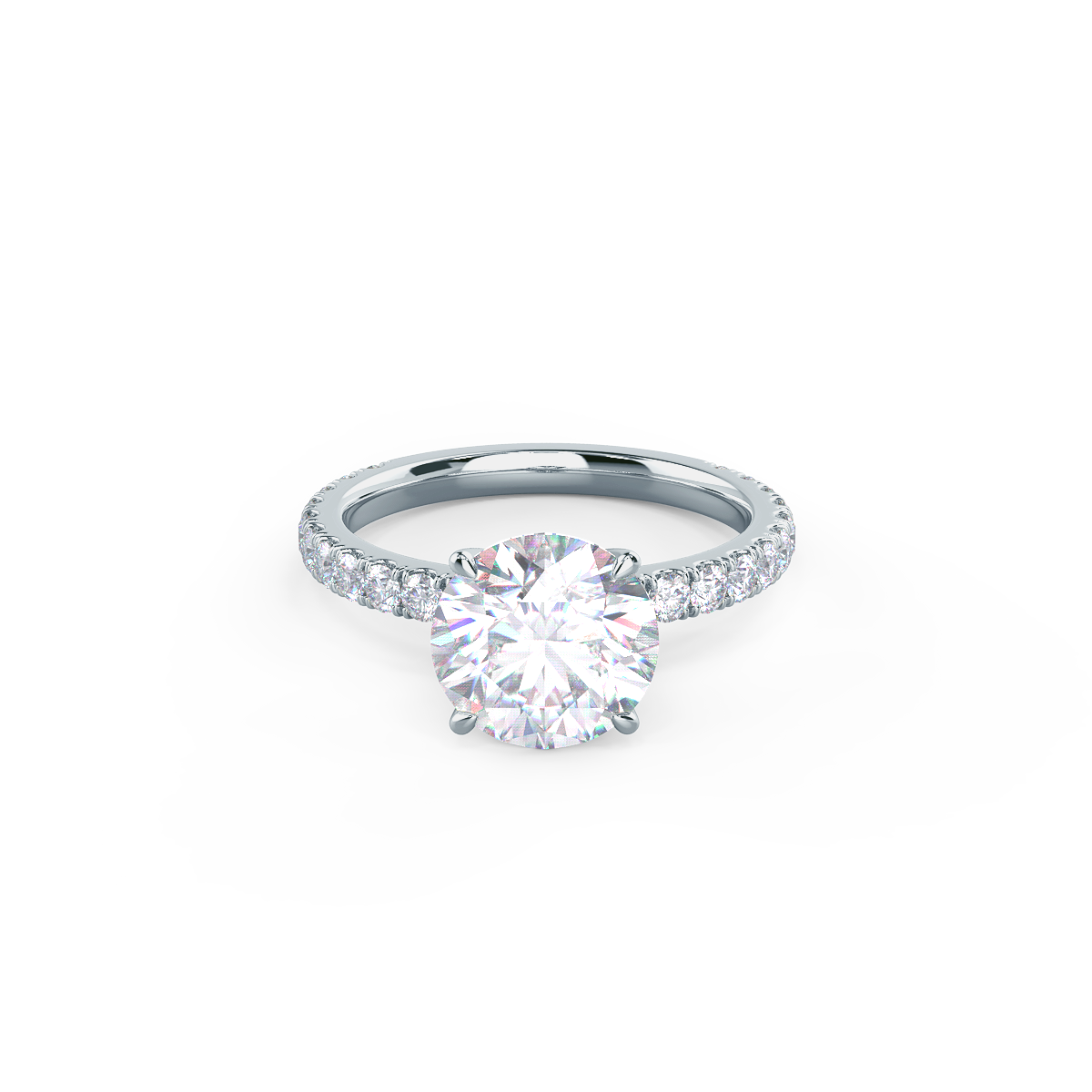 Round Cut Moissanite Ring