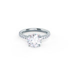 Round Cut Moissanite Ring