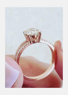 Round Cut Split Shank Ring