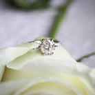 Round Moissanite Engagement Ring
