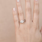 Cluster Moissanite Ring