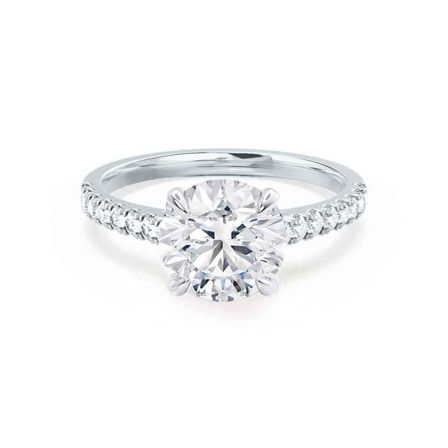 Round Cut Moissanite Ring