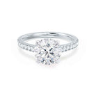 Round Cut Moissanite Ring