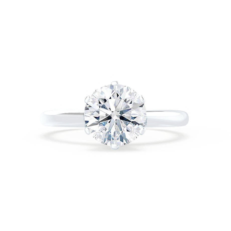 Round Cut Moissanite Ring