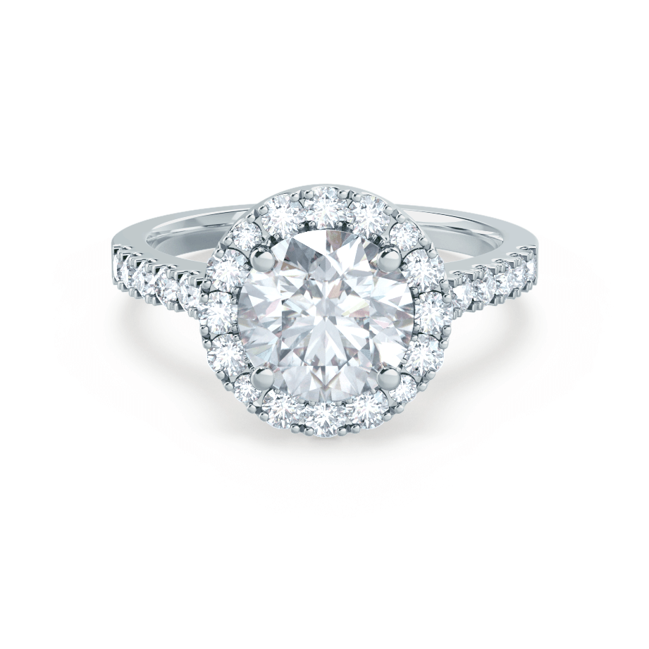 Round Cut Moissanite Ring