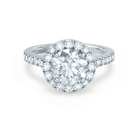Round Cut Moissanite Ring