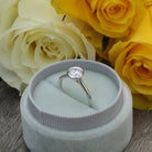Bezel Set Moissanite Ring