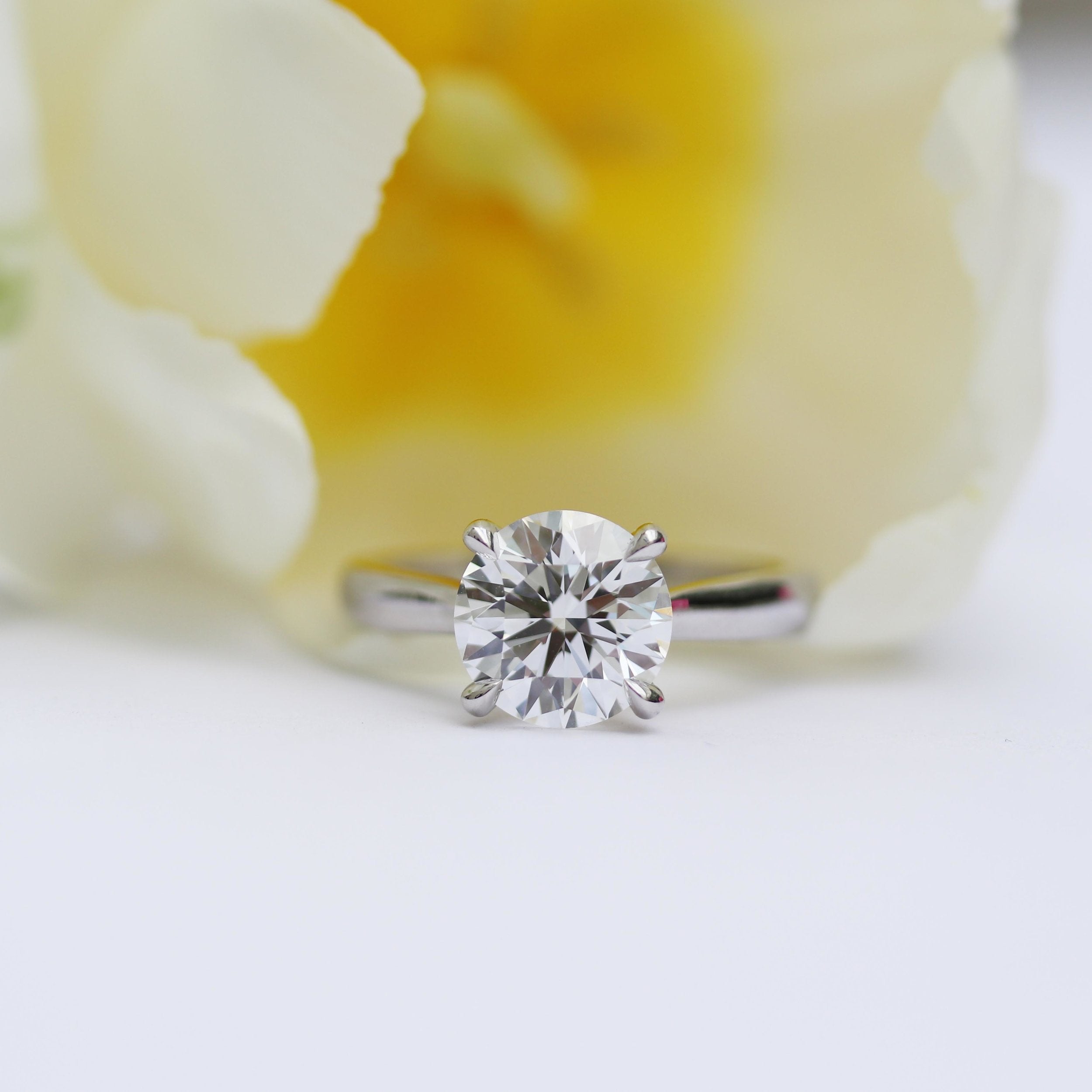 Moissanite Proposal Ring
