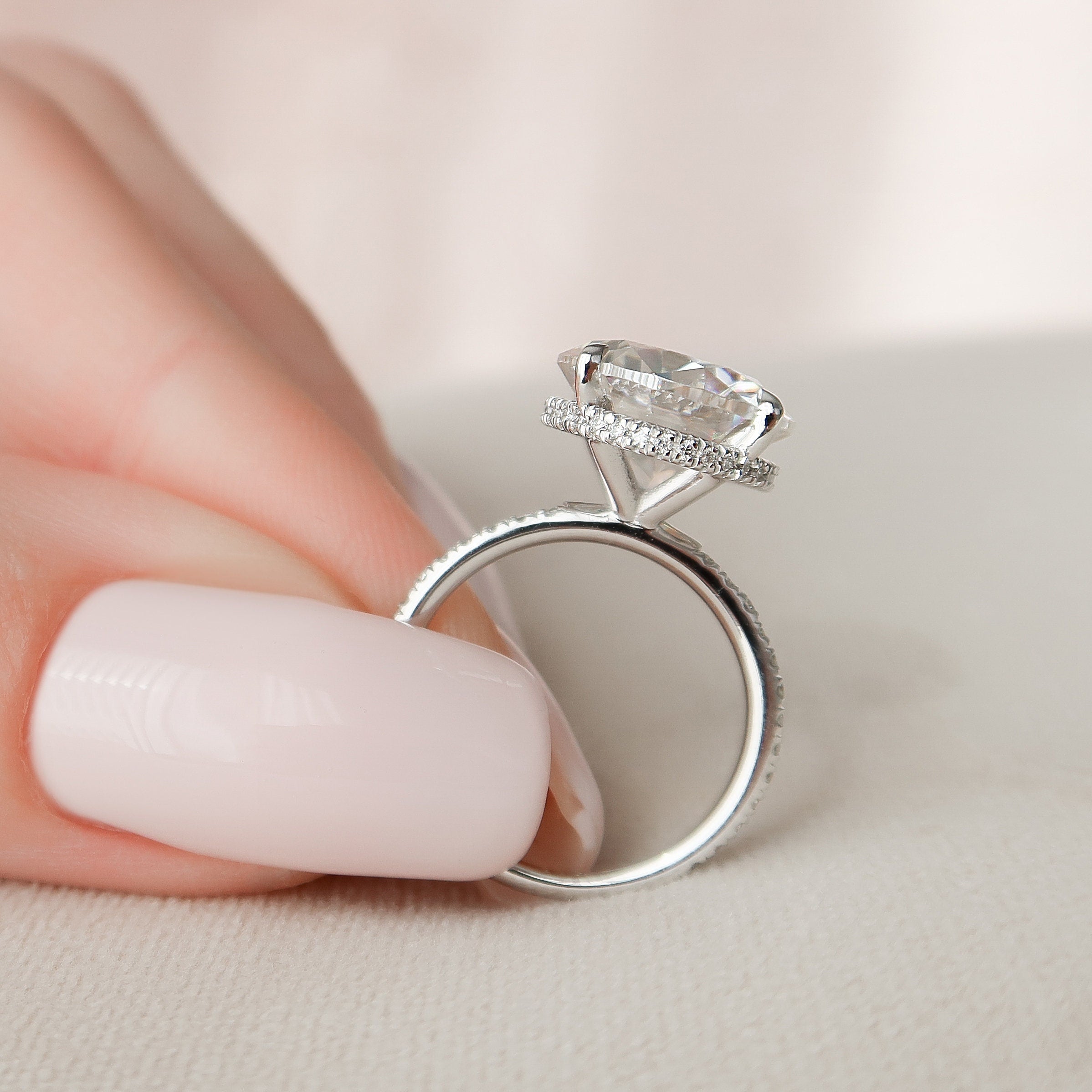 Round Engagement Ring for Women