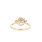 Halo Cluster Moissanite Ring