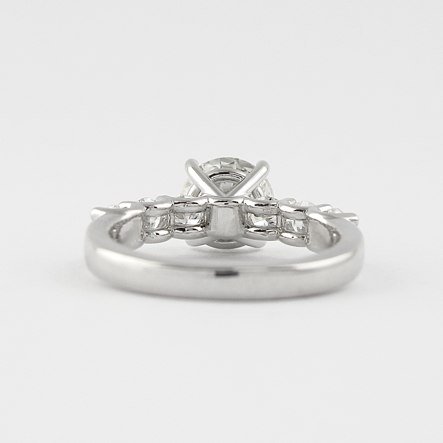 Round Moissanite Engagement Ring
