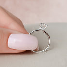 Round Cut Moissanite Engagement Ring
