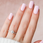 Round Cut Moissanite Engagement Ring