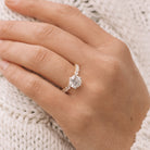 Round Cut Moissanite Ring