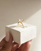 Round Diamond Moissanite Ring