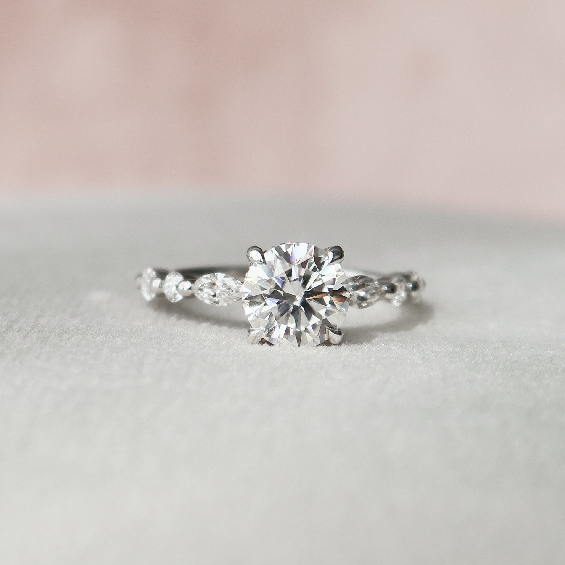 Moissanite Diamond Ring