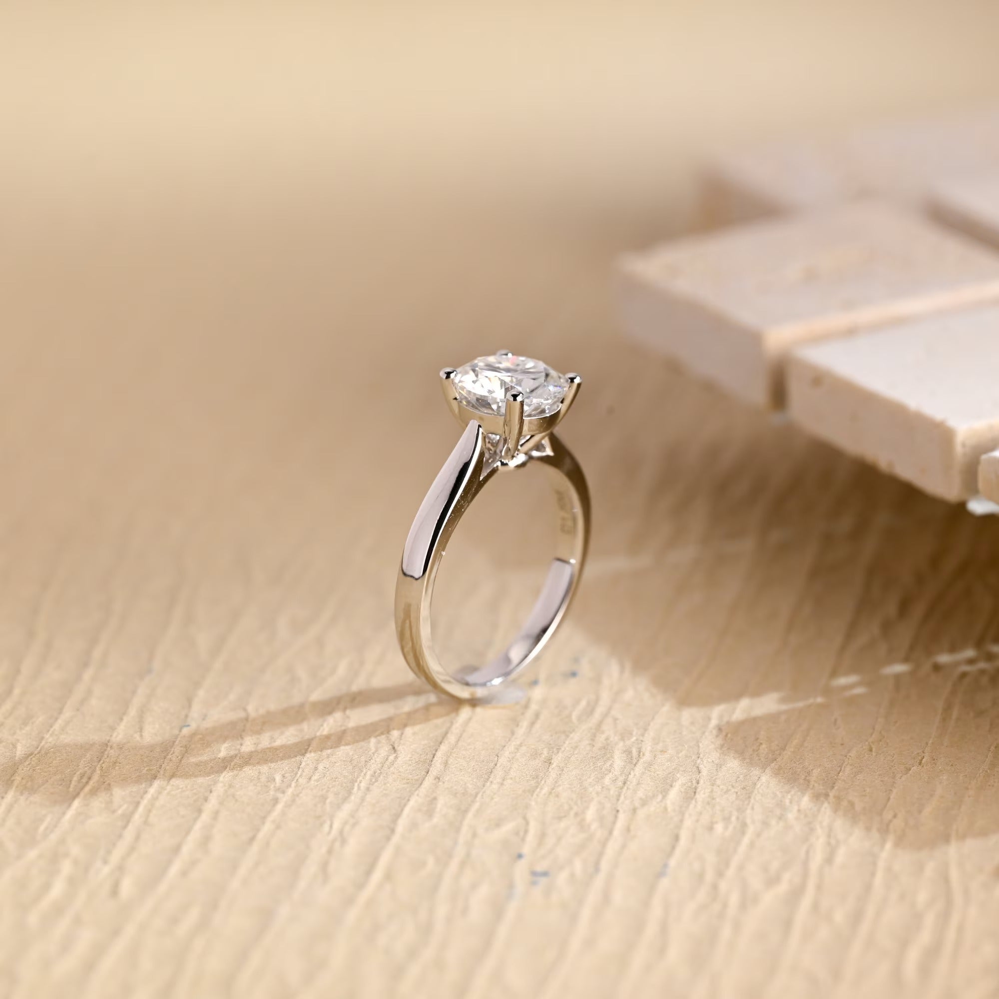 Moissanite Diamond Engagement Ring