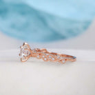Vine Leaf Moissanite Ring