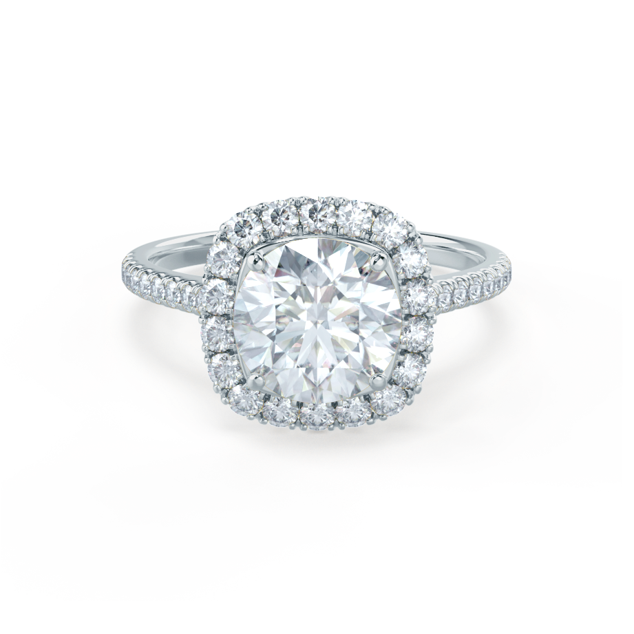 Halo Engagement Ring for Women