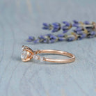 Round Moissanite Engagement Ring