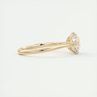 Round Solitaire Moissanite Ring