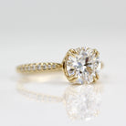 2 Carat Moissanite Engagement Ring
