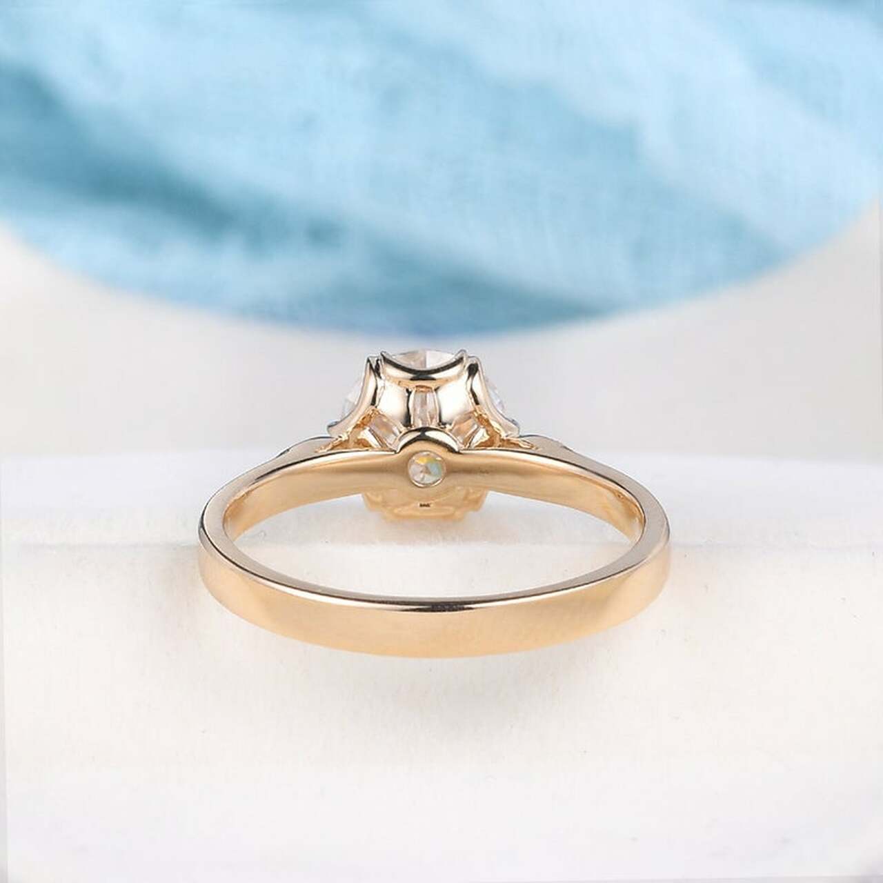 Moissanite Engagement Ring for Her