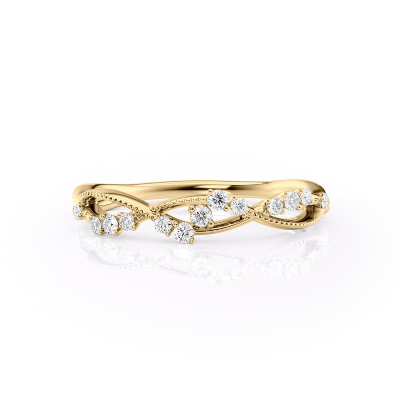 Round Diamond Infinity Wedding Band
wedding band 
stacking band 
