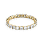 Round Diamond U Prong Wedding Band