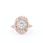 Round Halo Diamond Style Ring