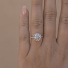 Halo Moissanite Ring