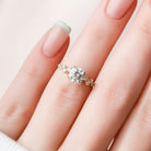 Hidden Halo Moissanite Ring