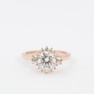 Round Moissanite Diamond Ring