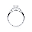 Moissanite Cluster Ring for Women