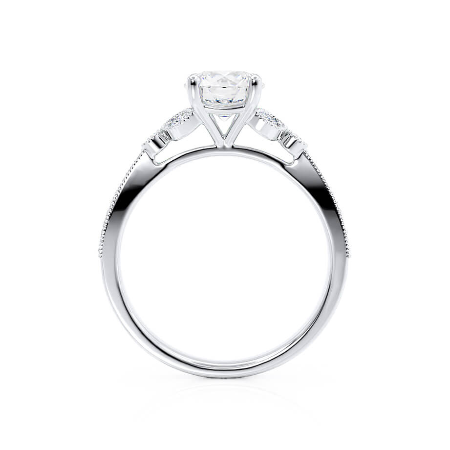 Moissanite Cluster Ring for Women