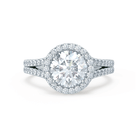Round Moissanite Diamond Ring