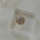 Round Moissanite Diamond Ring