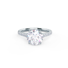 Round Moissanite Engagement Ring