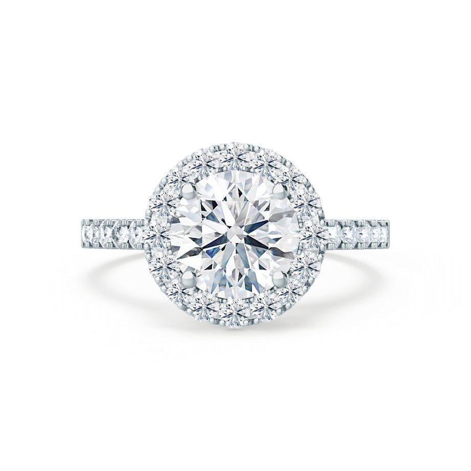 Round Moissanite Bridal Ring