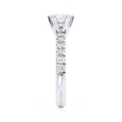 Round Pave Engagement Ring