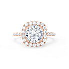 Round Halo Ring for Women