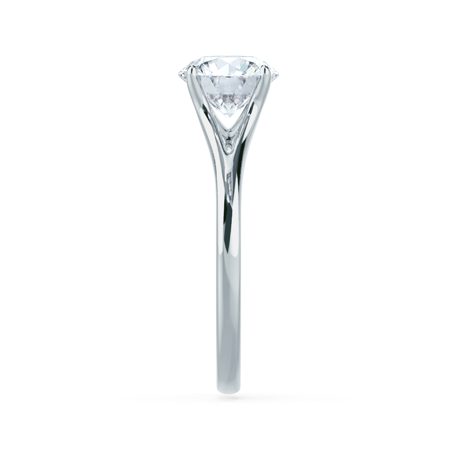 Round Moissanite Diamond Ring